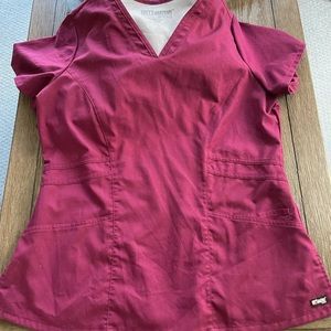 Wine Grey’s Anatomy Scrub Top